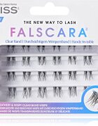 KISS Falscara The New Way to Lash trsové nalepovací řasy bez uzlíku 24 ks