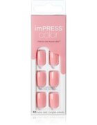 KISS imPRESS Color Short umělé nehty Pretty Pink 30 ks