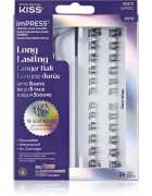 KISS imPRESS LongLasting samolepící trsové řasy 01 20 ks