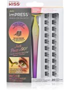 KISS imPRESS Press-on Falsies trsové nalepovací řasy s uzlíkem 02 Voluminous 20 ks
