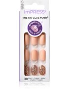 KISS imPRESS The No Glue Mani Short umělé nehty samolepicí Evanesce 30 ks