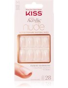 KISS Nude Nails Cashmere umělé nehty medium 28 ks