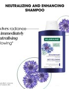Klorane Chrpa Bio šampon neutralizující žluté tóny 200 ml