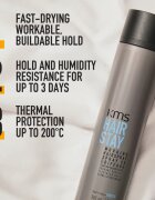 KMS Hair Stay Working Hairspray lak na vlasy pro vlasy namáhané teplem 75 ml