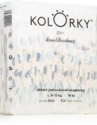 Kolorky Day Rain&Rainbow jednorázové EKO pleny velikost L 8-13 Kg 19 ks