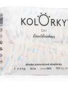 Kolorky Day Rain&Rainbow jednorázové EKO pleny velikost S 3-6 Kg 25 ks