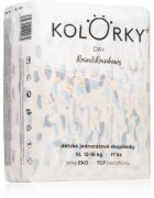 Kolorky Day Rain&Rainbow jednorázové EKO pleny velikost XL 12-16 Kg 17 ks