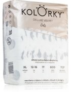 Kolorky Deluxe Velvet Dots jednorázové EKO pleny velikost XL 12-16 kg 17 ks