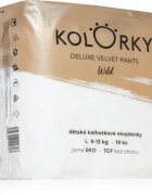 Kolorky Deluxe Velvet Pants Wild jednorázové plenkové kalhotky velikost L 8-13 Kg 19 ks