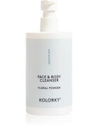 Kolorky Face & Body Cleanser jemný mycí gel na obličej a tělo Floral Powder 390 ml