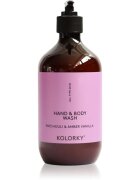 Kolorky Hand & Body Wash mycí gel na ruce a tělo Patchouli &Amber Vanilla 490 ml