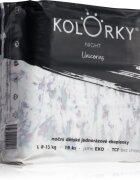 Kolorky Night Unicorn jednorázové EKO pleny pro kompletní ochranu v průběhu noci velikost L 8-13 Kg 19 ks