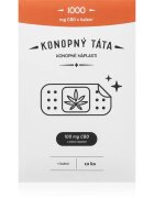 Konopný táta Patches 1000 mg CBD hřejivá náplast s CBD 10 ks