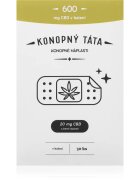 Konopný táta Patches 600 mg CBD hřejivá náplast s CBD 30 ks