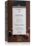 Korres Argan Oil permanentní barva na vlasy s arganovým olejem odstín 1.0 Black 50 ml