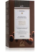 Korres Argan Oil permanentní barva na vlasy s arganovým olejem odstín 4.0 Brown 50 ml