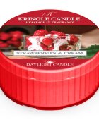 Kringle Candle Strawberries & Cream čajová svíčka 42 g