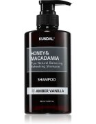 KUNDAL Honey & Macadamia Amber Vanilla přírodní šampon pro suché a poškozené vlasy 500 ml