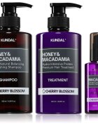 KUNDAL Honey & Macadamia Cherry Blossom sada pro suché a poškozené vlasy