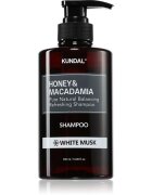 KUNDAL Honey & Macadamia White Musk přírodní šampon pro suché a poškozené vlasy 500 ml