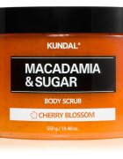 KUNDAL Macadamia & Sugar Cherry Blossom cukrový peeling s bambuckým máslem 550 g