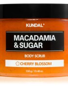 KUNDAL Macadamia & Sugar White Musk cukrový peeling s bambuckým máslem 550 g