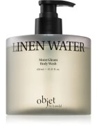 KUNDAL Objet Moist Gleam Body Wash parfémovaný sprchový gel pro intenzivní hydrataci s vůní Linen Water 450 ml