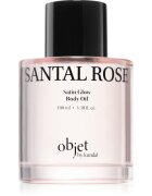 KUNDAL Objet Satin Glow Body Oil pečující tělový olej pro intenzivní hydrataci s vůní Santal Rose 100 ml