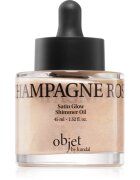 KUNDAL Objet Satin Glow Shimmer Oil třpytivý olej s hydratačním účinkem odstín Sparkling Wine Rose 45 ml