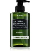 KUNDAL Tea Tree & Macadamia Cherry Blossom hloubkově čisticí šampon s osvěžujícím účinkem 500 ml