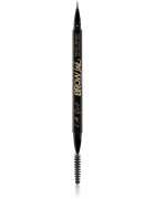 L.A. Girl Cosmetics Brow Ink fix na obočí s kartáčkem odstín Dark Brown 0.45 ml