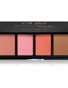 L.A. Girl Cosmetics Fanatic paleta tvářenek odstín Blushed Babe 4x4 g