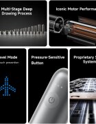 Laifen LFTB01-A Aluminium sonický elektrický zubní kartáček Grey 1 ks