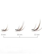 Lash Brow Bonding Eyelashes trsové nalepovací řasy Extra Small Brownie 1 ks