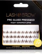 Lash Brow Press&Go Self-Adhesive Eyelashes samolepící trsové řasy Classy Night Brownie 1 ks