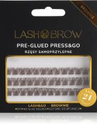 Lash Brow Press&Go Self-Adhesive Eyelashes samolepící trsové řasy Party Fever Brownie 1 ks