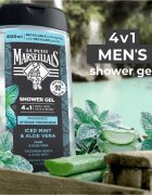 Le Petit Marseillais Máta & Aloe Vera sprchový gel 4 v 1 pro muže 400 ml