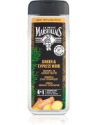 Le Petit Marseillais Zázvor & Cypřiš sprchový gel 4 v 1 pro muže 400 ml