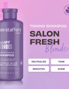 Lee Stafford Bleach Blondes Toning Shampoo šampon pro blond vlasy neutralizující žluté tóny 250 ml
