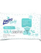 Linteo Baby Aqua Sensitive dětské jemné vlhčené ubrousky 48 ks