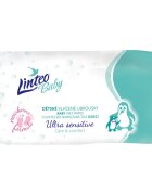 Linteo Baby Ultra Sensitive dětské jemné vlhčené ubrousky 64 ks