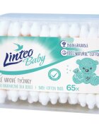 Linteo Baby vatové tyčinky pro děti 65 ks