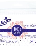 Linteo Natural Cotton Buds vatové tyčinky v sáčku 80 ks