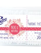 Linteo Natural vatové tyčinky box 200 ks