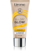 Lirene ALL DAY GLOW! rozjasňující fluidní make-up pro dlouhotrvající efekt odstín 02 Natural 30 ml