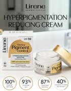 Lirene Derma Pigment Control Cream SPF 50 rozjasňující hydratační krém proti pigmentovým skvrnám SPF 50 50 ml