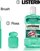 Listerine Clean & Fresh ústní voda proti zubnímu kazu 500 ml