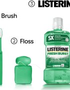 Listerine Fresh Burst ústní voda proti zubnímu plaku 250 ml