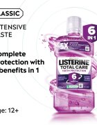 Listerine Total Care Teeth Protection ústní voda pro kompletní ochranu zubů 6 v 1 Clean Mint 250 ml