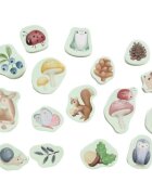 Little Dutch Forest Friends Bath Foam Figures pěnové samolepky do vany 10 m+ 16 ks